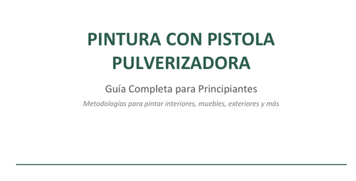 E-book: Manual Para Principiantes Pistola Pulverizadora DIY