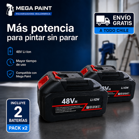 Pack Baterías 48V para Pulverizadora de pintura