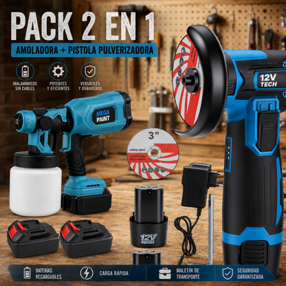 Super Pack (Pulverizadora + Amoladora)