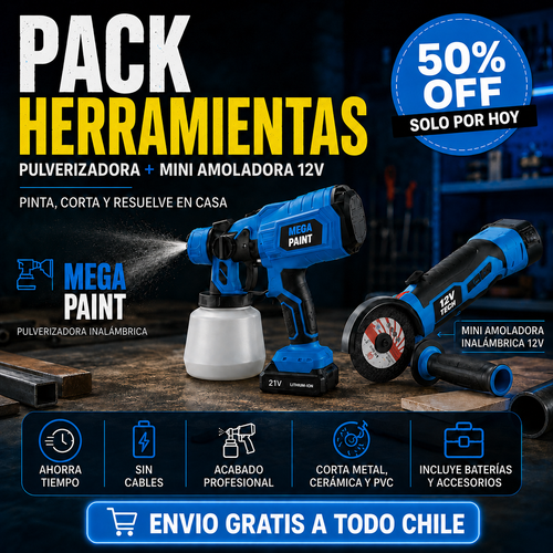 Super Pack (Pulverizadora + Amoladora)
